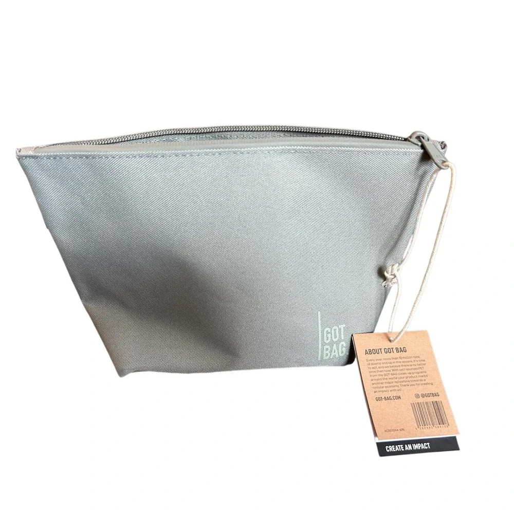 GOT BAG‎ Recycled Ocean Impact Plastic Zipper Pouch Cosmetic Bag